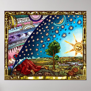 Flammarion Dome Poster - Flammarion Earth Dome