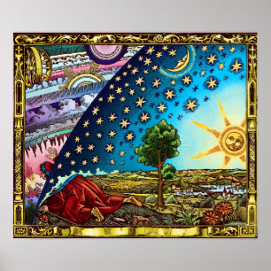 Flammarion Dome Poster - Flammarion Earth Dome