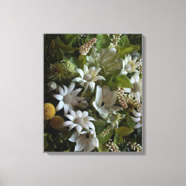 Flannel Flower Velvet Texture Fine Art Canvas