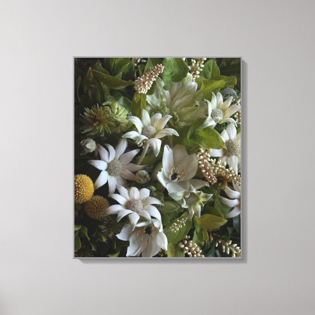 Flannel Flower Velvet Texture Fine Art Canvas (Frente)
