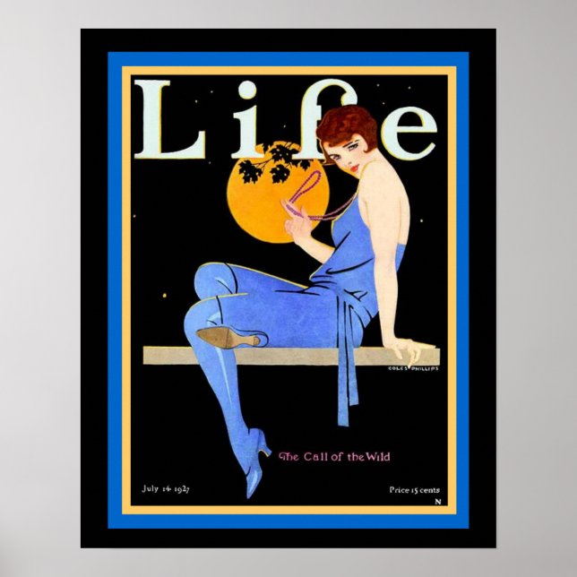 Flapper de vida em azul julho de 1927 Poster 16 x  (Frente)