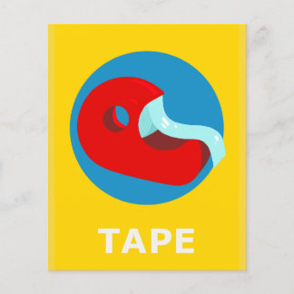 Flashcard de FITA para Palavra de 1 Sílabas com T