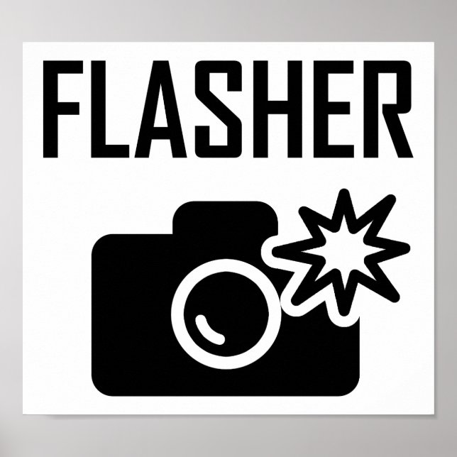 Flasher Funny Poster (Frente)