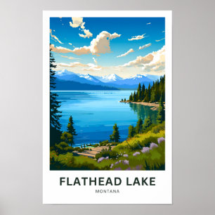 Flathead Lake Viagem Impressão
