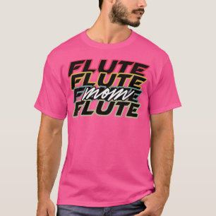 Flauta Mamãe Camisa Engraçado Estilo Retro Banda P