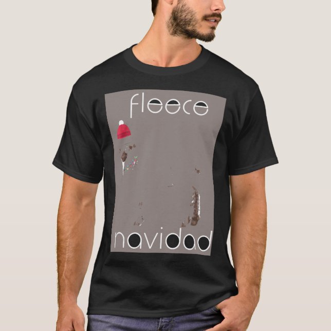 Flece Navidad Engraçada Camisa De Ovinos Para O Na (Frente)