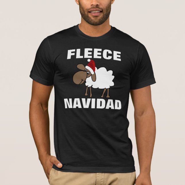 FLEECE NAVIDAD T-shirts de Natal engraçadas (Frente)