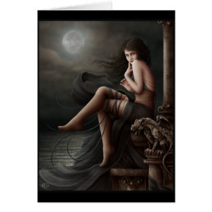 Flertar com por do sol - cartão vazio