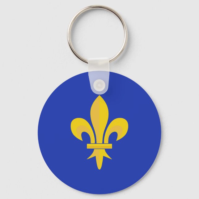 Fleur de Lis em Royal Blue Chaveiro (Frente)