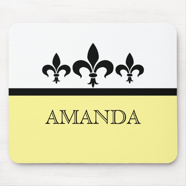 Fleur De Lis Mousepad - Cisne Amarelo (Frente)