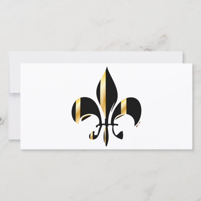 Fleur de Lis, preto e Dourado (Frente)