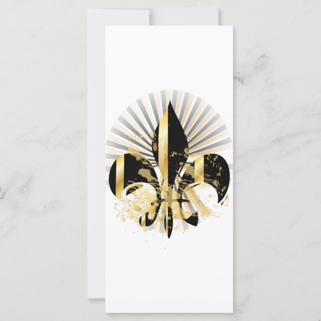 Fleur de Lis, preto e Dourado (Frente)