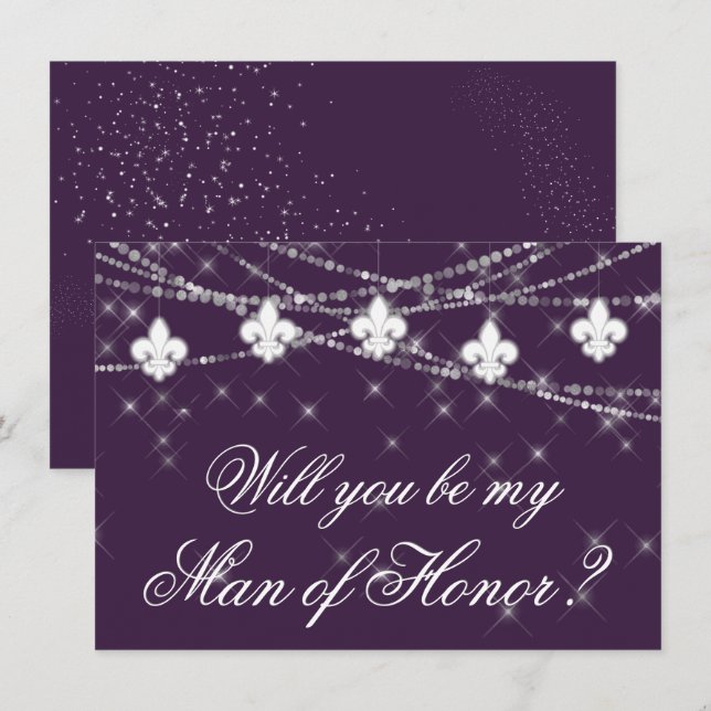 Fleur de Lis Purple Lights | Seja Minha Porta-Voz (Frente/Verso)