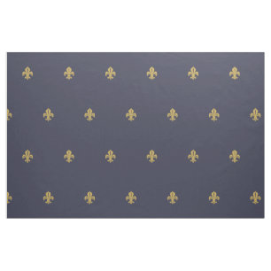 Fleur de lys french amarelo-lírio no tecido do ma