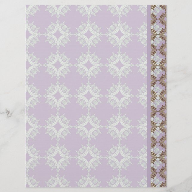 Fleur di Lys Damask - Papelaria (Frente)