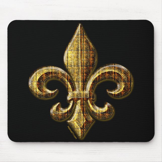 Fleur Dourado Mousepad (Frente)