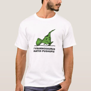 Flexões de T-Rex Camiseta Divertida