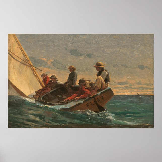 Flirt - Winslow Homer Fine Art Poster (Frente)
