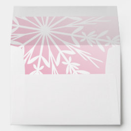 Floco de neve branco no Casamento no inverno rosa