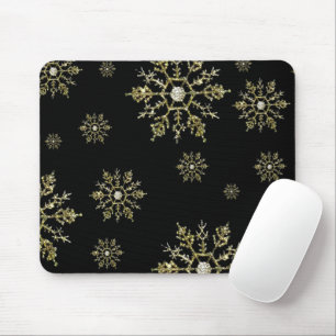 Floco de Neve de Prata Natal Mousepad