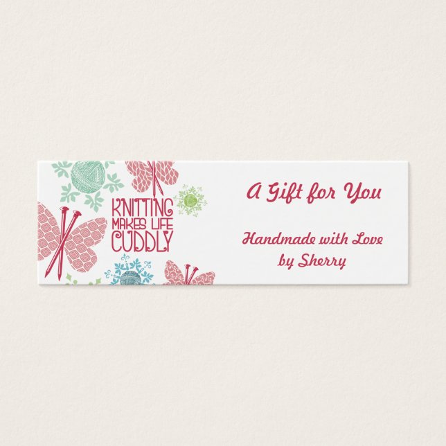 Floco de neve de tricô de agulha de Natal (Frente)