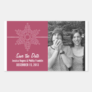 Floco de neve doce Salve os adesivos de data, Fuch