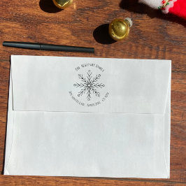 Floco de neve Floco de inverno Carimbo de borracha