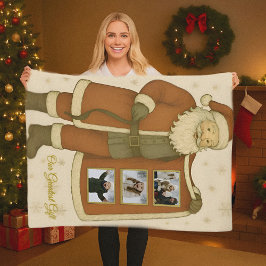 Floco de neve minimalista descendo no cobertor de