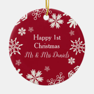 Floco de neve Novo Enfeites de natal