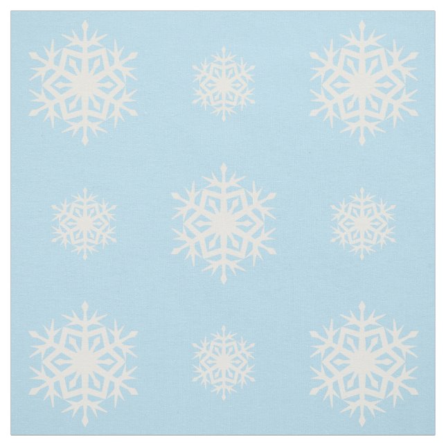 Floco de neve Tecido azul-claro padrão (Modelo)