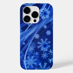 Flocos de neve azuis, espiral de Natal
