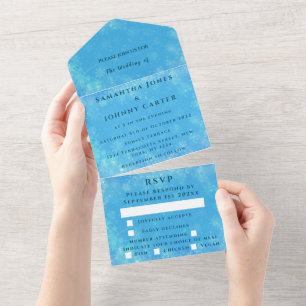 Flocos de neve Azul de neve Casamento Wonderland