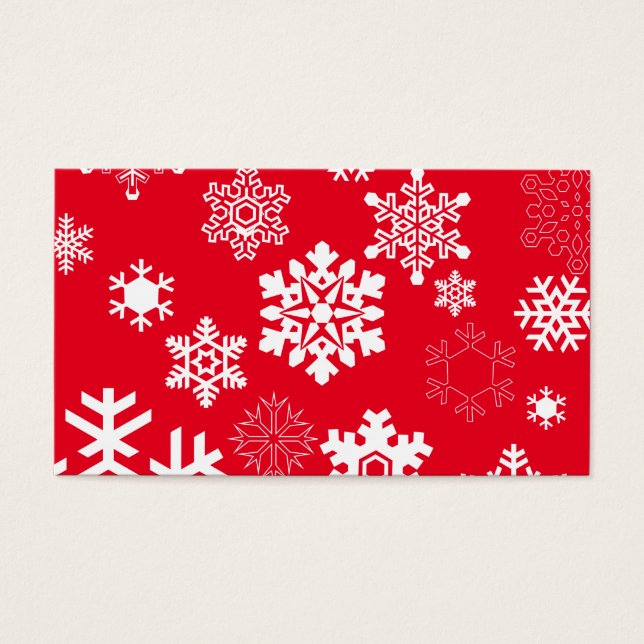 Flocos de neve brancos - Cor de fundo personalizáv (Frente)