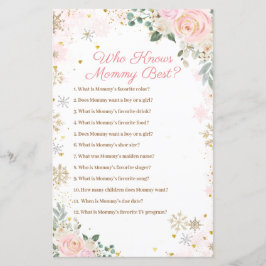 Flocos de neve cor-de-rosa Floral que conhece o me