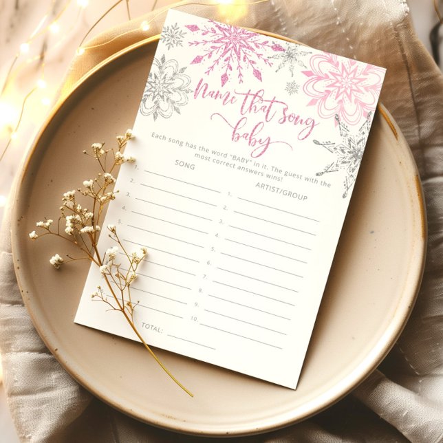 Flocos de neve cor-de-rosa Nomeie esse jogo de chá (Criador carregado)