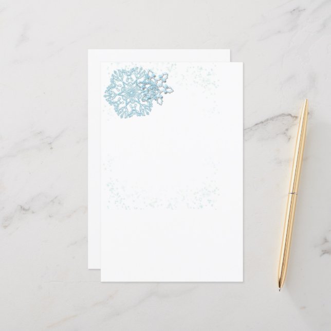 Flocos de Neve de Feriados e Inverno (Frente/Verso In Situ)