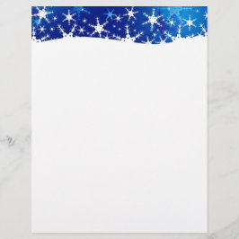 Flocos de neve de inverno azuis de Natal