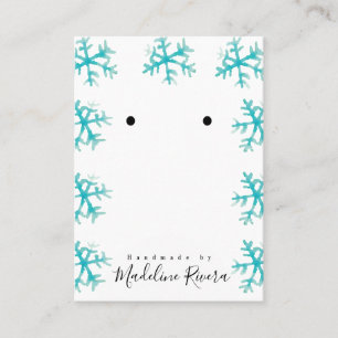 Flocos de neve de Natal Artisan Ouvindo Cartões