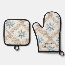 Flocos de neve de Natal com Creme Azul