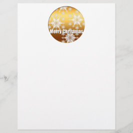 Flocos de neve de Natal Dourado -