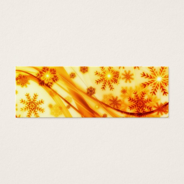 Flocos de neve de Natal ouro (Frente)