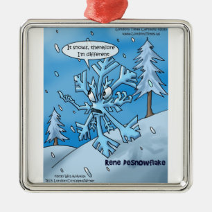 Flocos de Neve de Rene Descartes Enfeites de Natal