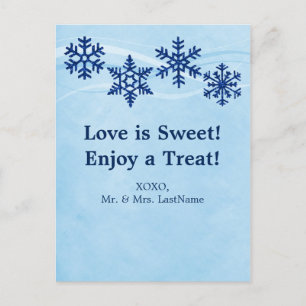 Flocos de neve do inverno Cartões de Mesa de bolac