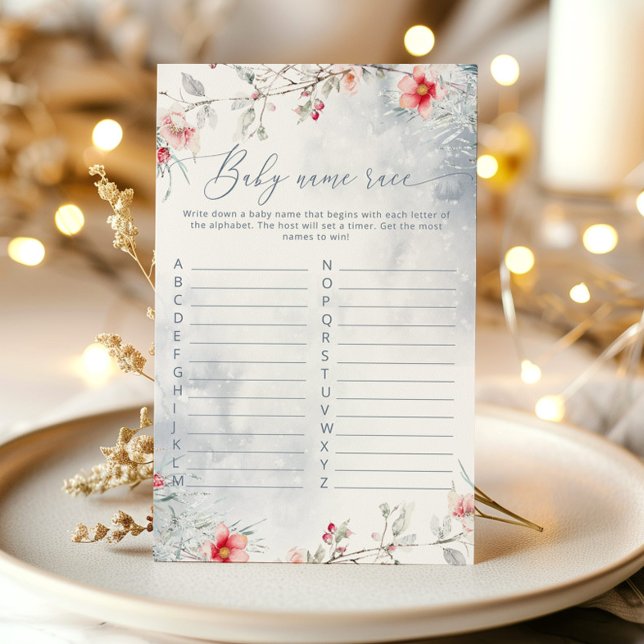 Flocos de neve do inverno jogo de chá de fraldas d (Criador carregado)