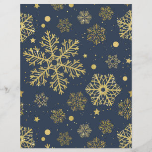 Flocos de neve do ouro no marinho