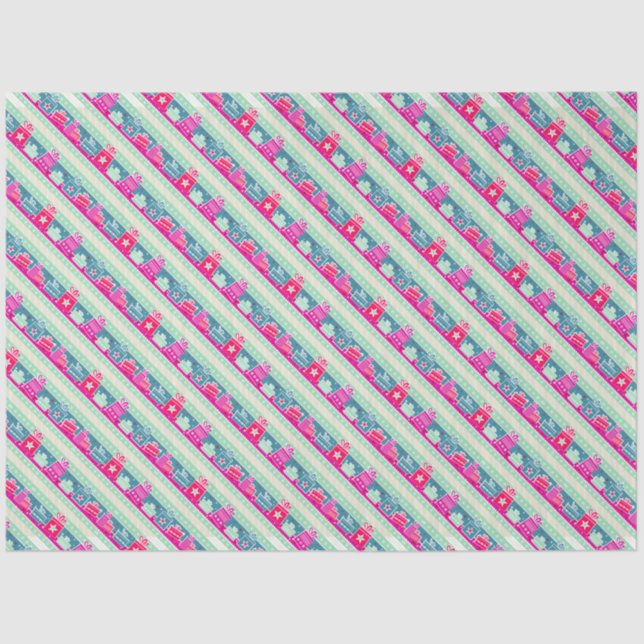 Flocos de neve e apresenta papel tecidular (Frente )