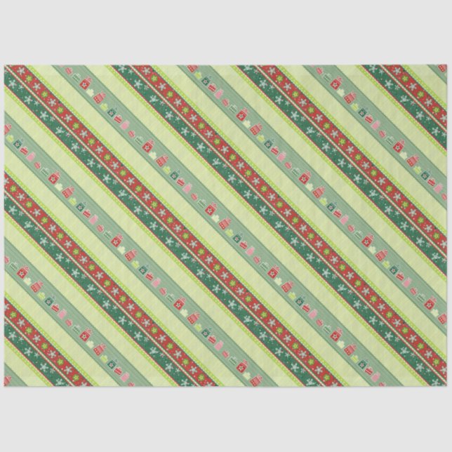 Flocos de neve e apresenta papel tecidular (Frente )