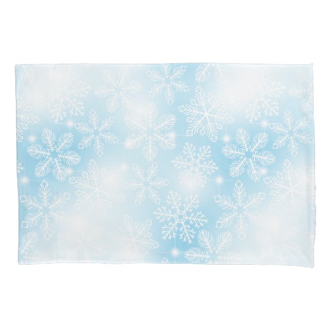 Flocos de neve e luzes em azul (Frente)