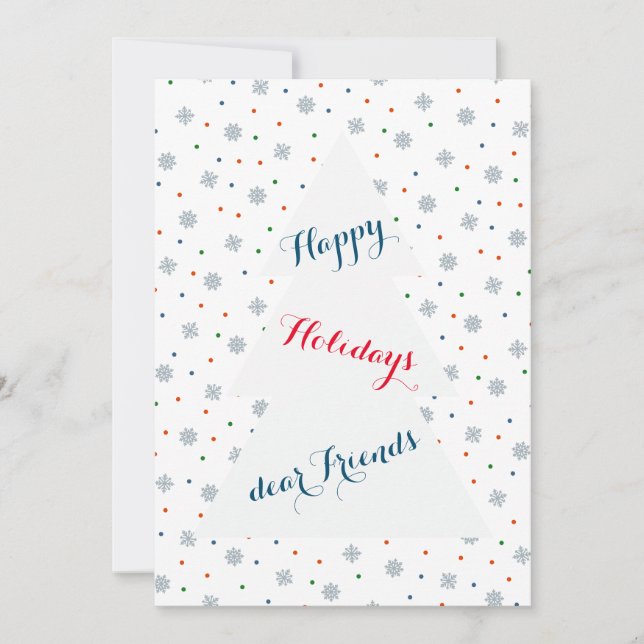 Flocos de neve e padrões dos pontos de inverno (Frente)