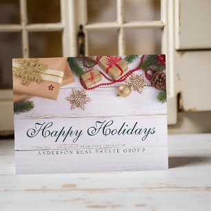 Flocos de neve e pinheiro   Cartões de natal russo